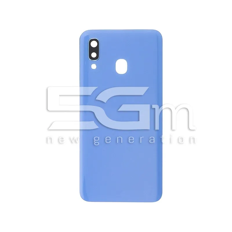 Retro Cover Blu + Vetrino Camera Samsung SM-A405F A40 No Logo | Store Online 5G-M