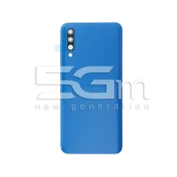 Cache Arrière Bleu + Verre Appareil Photo Samsung A50 Sans Logo | 5G-M.com