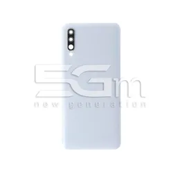 Coque Arrière Blanc + Vitre Appareil Photo Samsung A50 Sans Logo | 5G-M