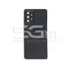 Rear Cover Black + Camera Lens Samsung SM-A725F A72 No Logo
