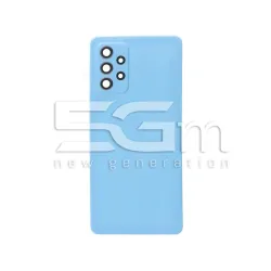 Coque Arrière Bleue + Verre Appareil Photo Samsung A72 Sans Logo | 5G-M