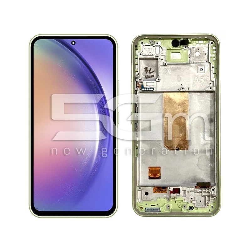 Ecra Tactil + Chassi Light Green Samsung SM-A546 A54 5G Ori