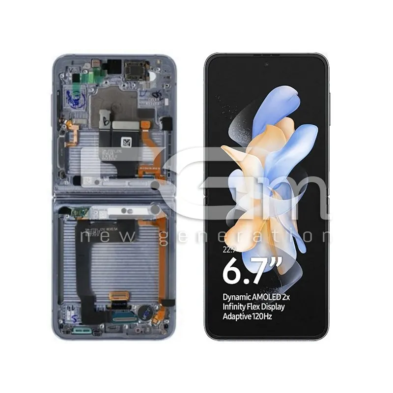 Display Touch + Frame Blue Samsung SM-F721 Flip4 Ori | Store Online 5G-M