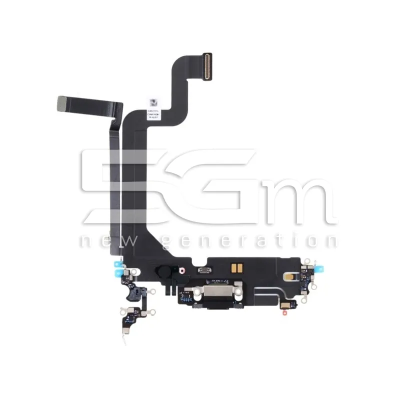 Connecteur de Charge Nappe Flexible Noir iPhone 14 Pro Max (PULLED) | 5G-M.com
