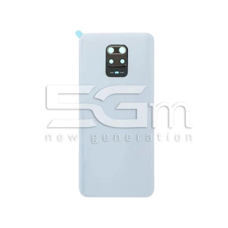 Hátlap Fehér + Kamera Üveg Xiaomi Redmi Note 9S No Logo | 5G-M Webáruház