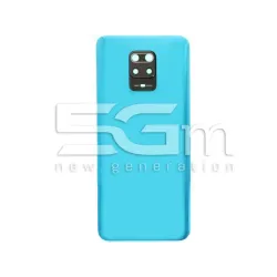 Retro Cover Blue + Vetrino Camera Xiaomi Redmi Note 9S No Logo