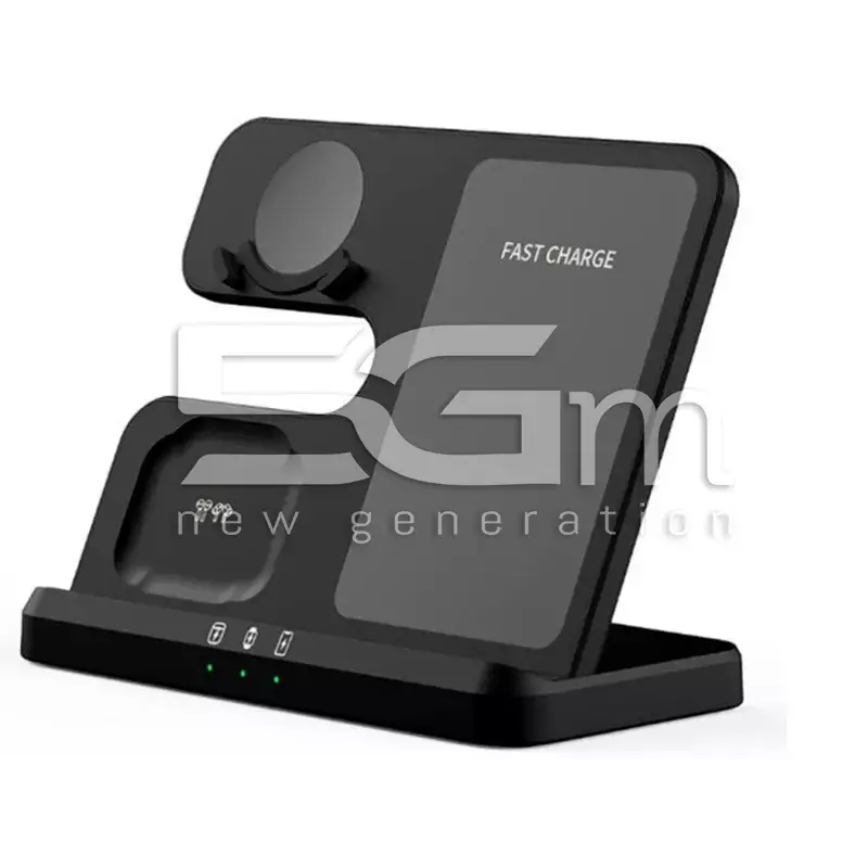 3 in 1 Mobile Phone Watch Earphone Wireless Charger