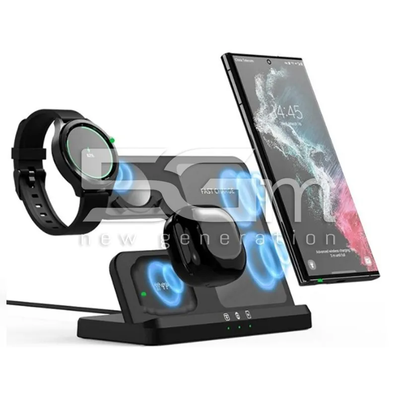 3 in 1 Mobile Phone Watch Earphone Wireless Charger | Store Online 5G-M