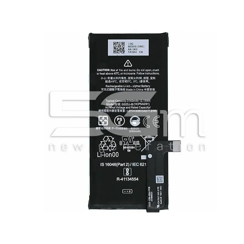 Akku G025J-B 3140mAh Google Pixel 4A Ohne Logo | 5G-M