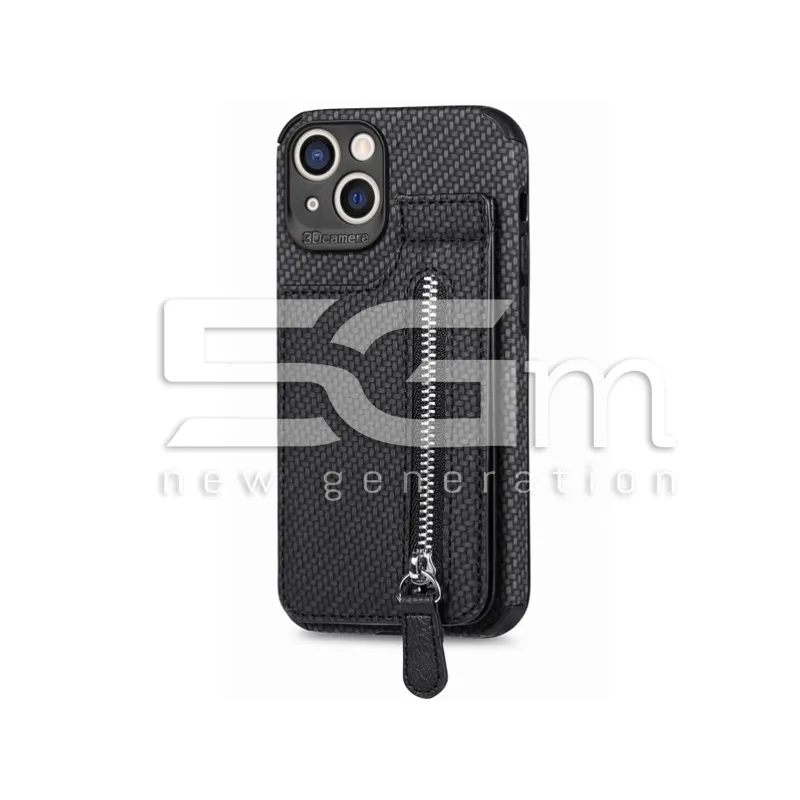 Custodia in Fibra di Carbonio Nera iPhone 14 | Store Online 5G-M