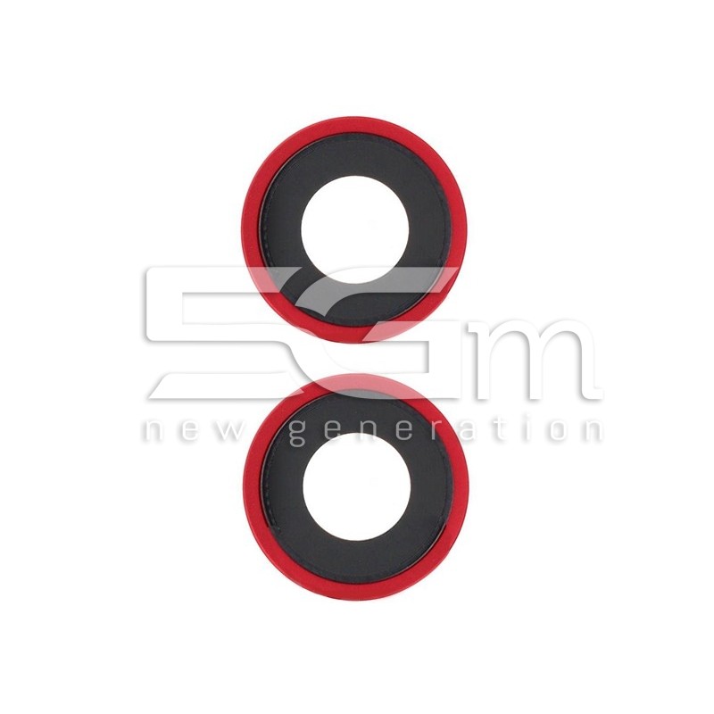 Rear Camera Lens + Frame Red iPhone 14 - 14 Plus