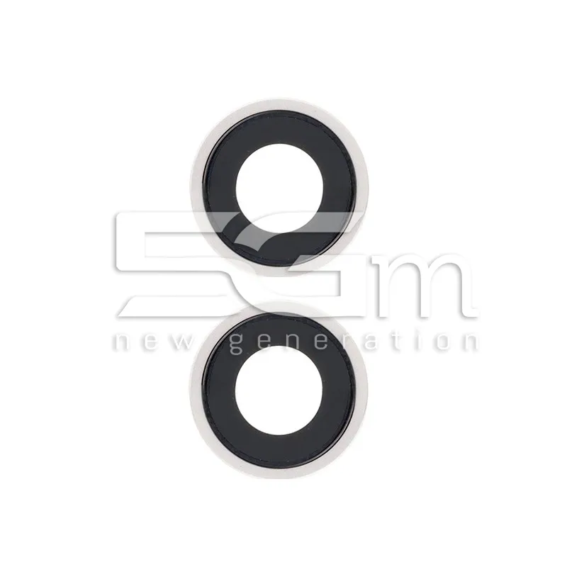 Vetrini Camera Posteriore + Frame Silver 14 - 14 Plus | Store Online 5G-M