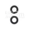 Achtercamera Glas + Frame Zilver 14 - 14 Plus | 5G-M Online Store