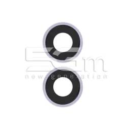 Achtercamera Lensglaasjes + Frame Paars 14 - 14 Plus | 5G-M.com