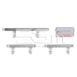 Set of 4 Silver External Keys iPhone 14 Pro - 14 Pro Max