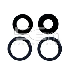 Set 4 Stuks Cameralens Glas + Zwart Frame Achtercamera iPhone 13 | 5G-M