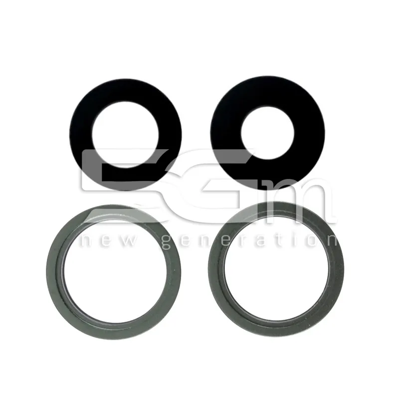 Set 4 Pcs Vetrino + Frame Green Camera Posteriore iPhone 13 | Store Online 5G-M
