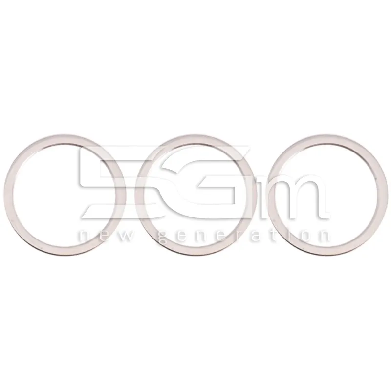 Kit 3 Pcs Cadre Blanc Caméra Arrière iPhone 13 Pro Max | 5G-M