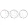 Set 3 Stuks Frame Wit Achtercamera iPhone 13 Pro Max | 5G-M