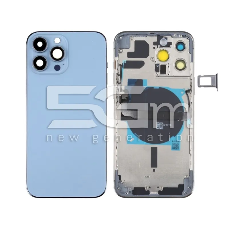 Retro Cover Blu iPhone 13 Pro Max No Logo | Store Online 5G-M