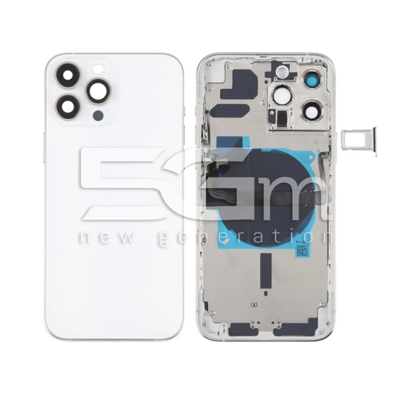 Capac Spate Alb iPhone 13 Pro Max Fără Logo | 5G-M.com