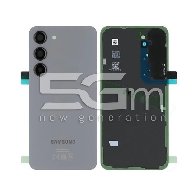 Capac Spate + Geam Cameră Graphite Samsung SM-S911 S23 Ori | 5G-M