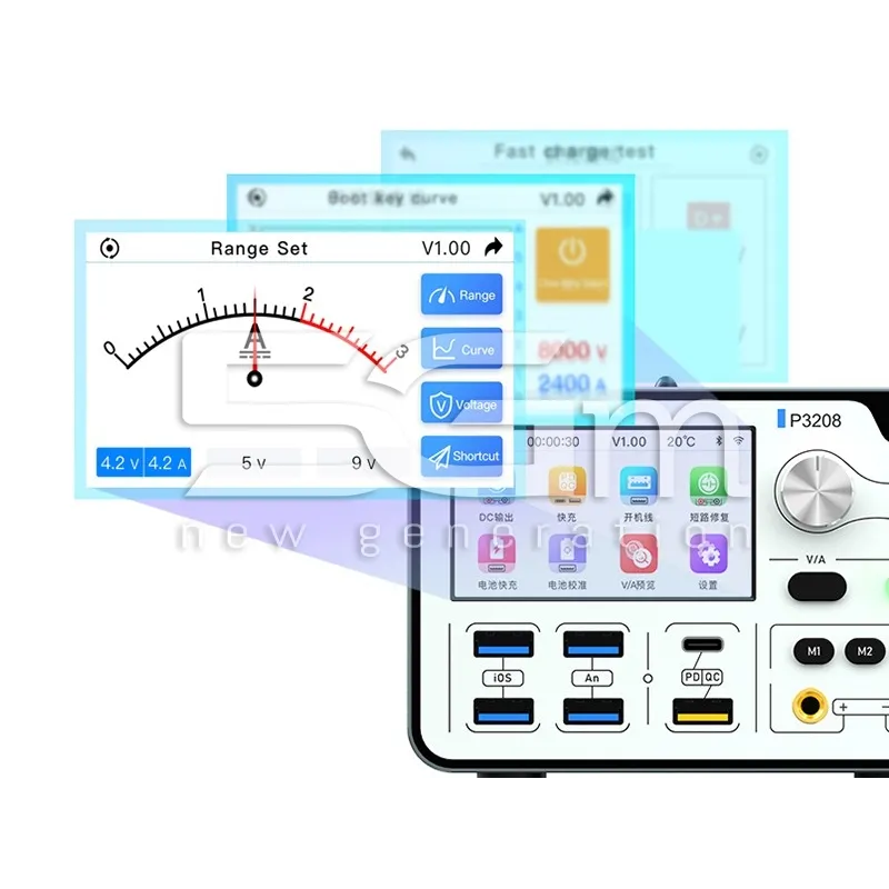 AIXUN P3208 Smart Power Supply + Kit Cavi iPhone 7-16 Pro Max | 5G-M