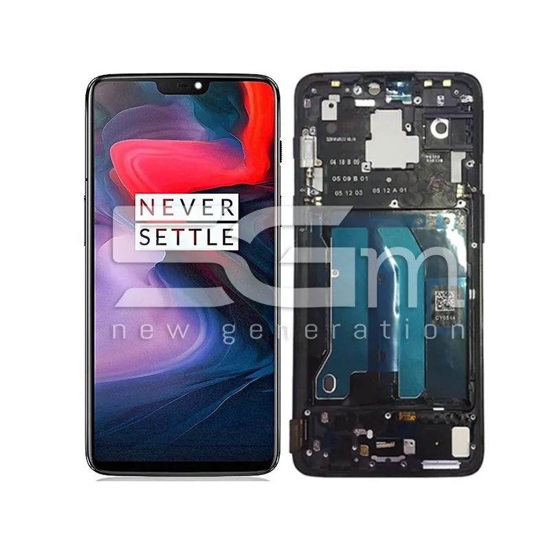 Display Touch + Frame Nero OnePlus 6 (CG) | Store Online 5G-M