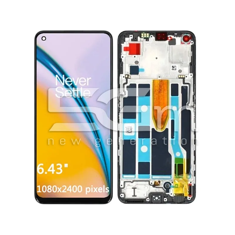 Ecrã Tátil + Ramă Negru OnePlus Nord CE 2 5G (CG) | 5G-M