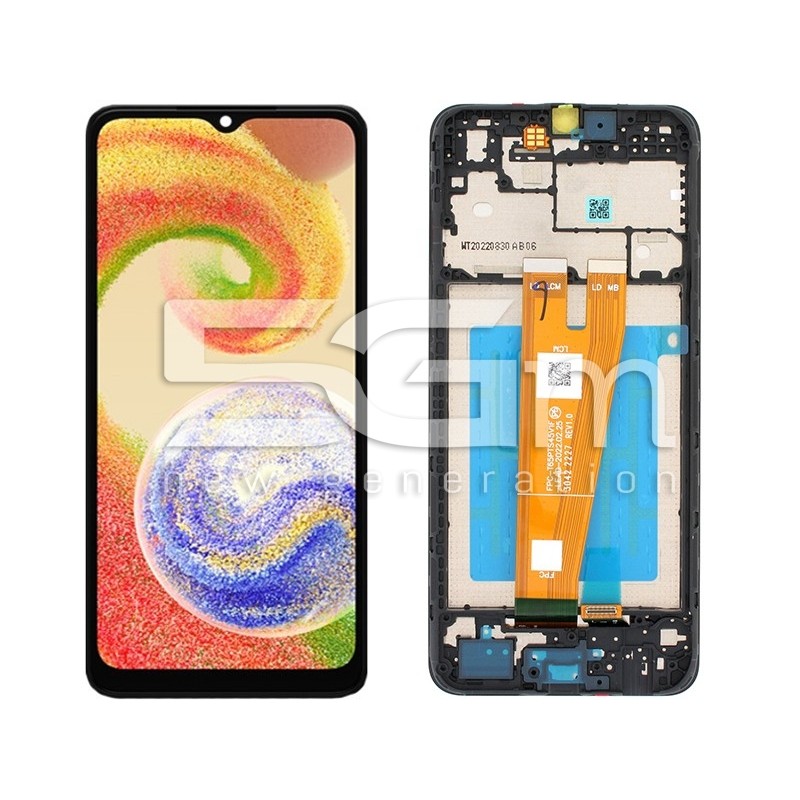 Display Touch + Frame Black Samsung SM-A045 A04 (IPS)