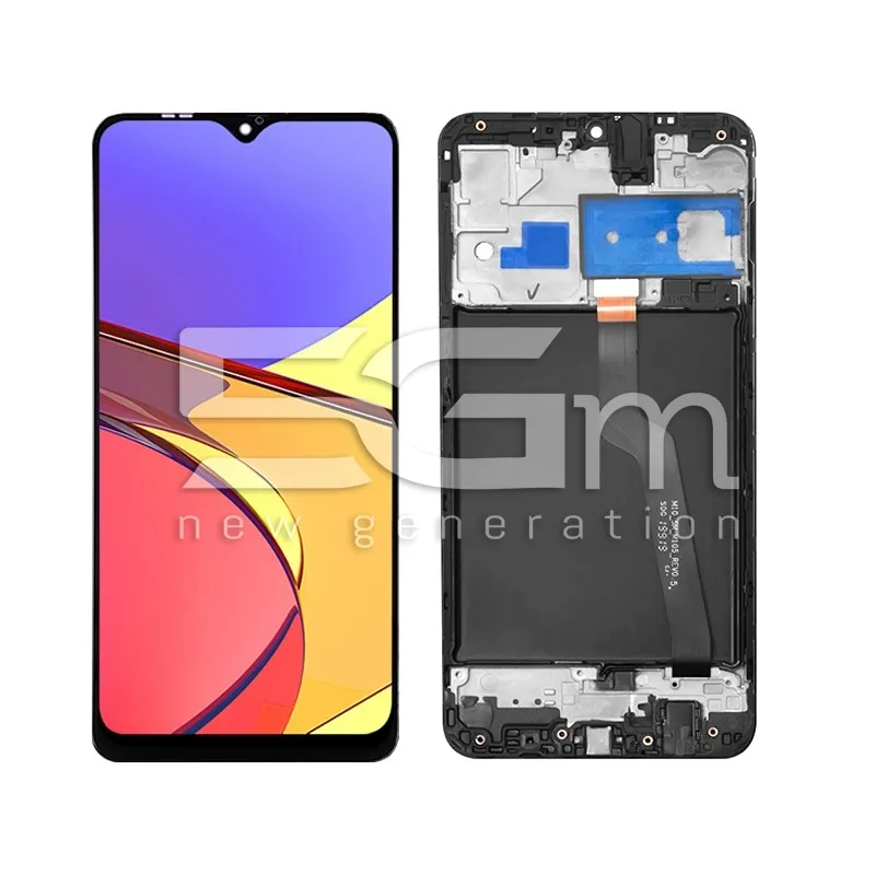Écran Tactile + Cadre Noir Samsung SM-A105 A10 (IPS) | 5G-M