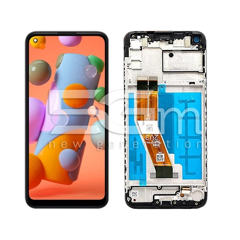Display Touch + Frame Black Samsung SM-A115 A11 (IPS)