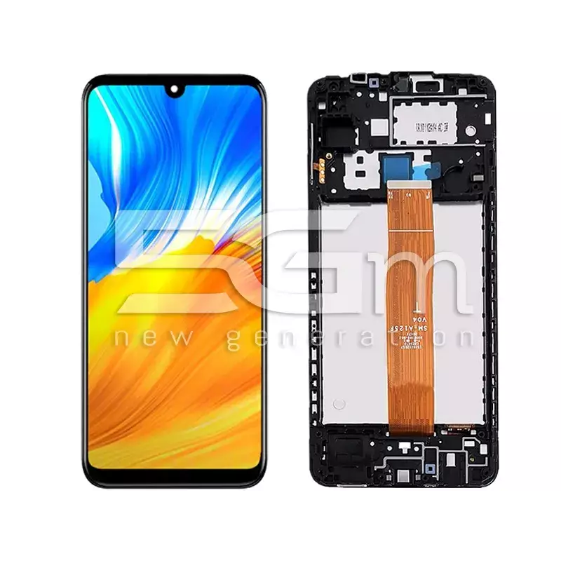 Ecrà Tàctil + Chassi Preto Samsung SM-A125 A12 (IPS)