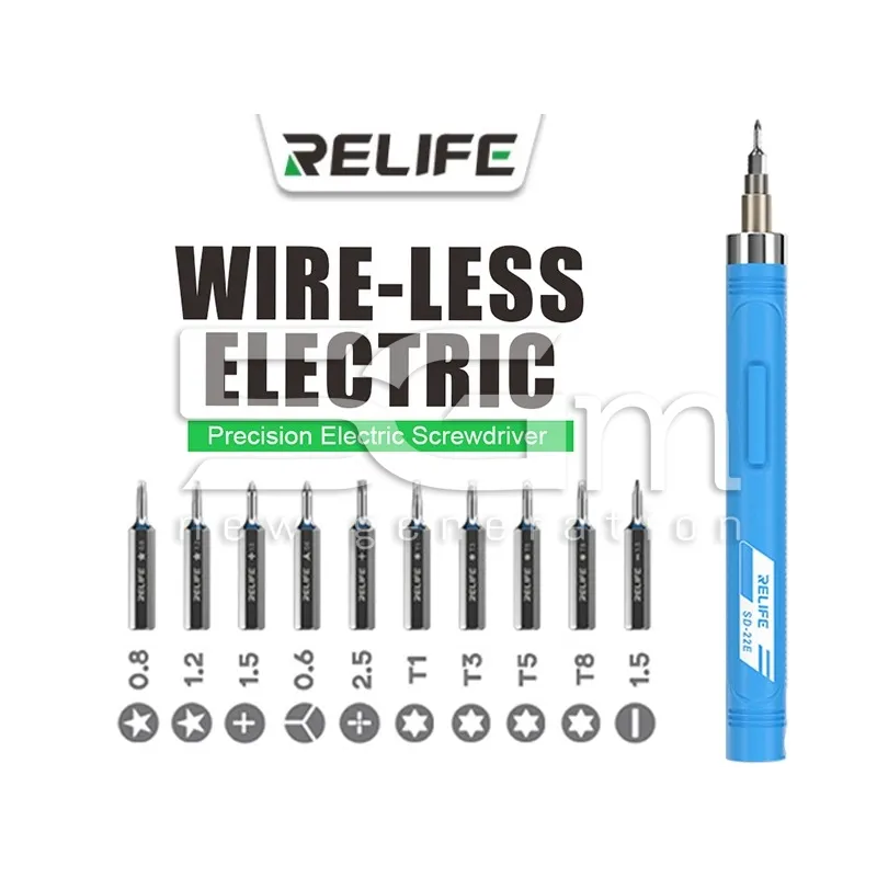 RELIFE SD-22E Set Cacciavite Elettrico Ricaricabile Type-C | 5G-M