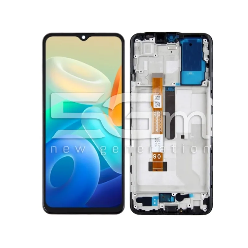 Ecran Tactil + Ramă Negru Vivo Y74s (IPS) | 5G-M