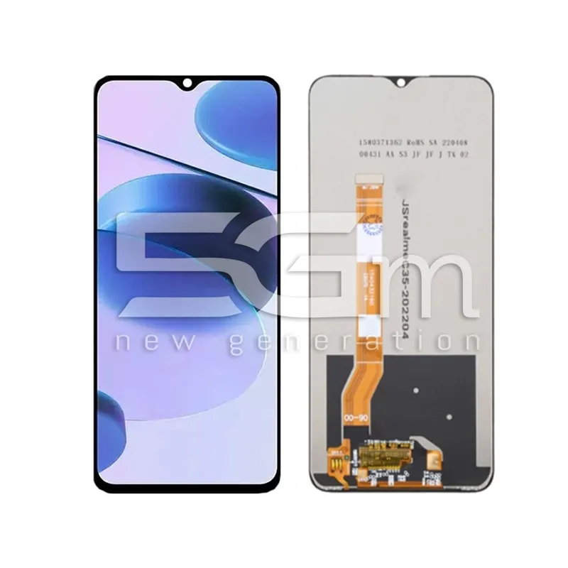 Display Touch Black Realme C35 - Narzo 50A Prime (IPS)