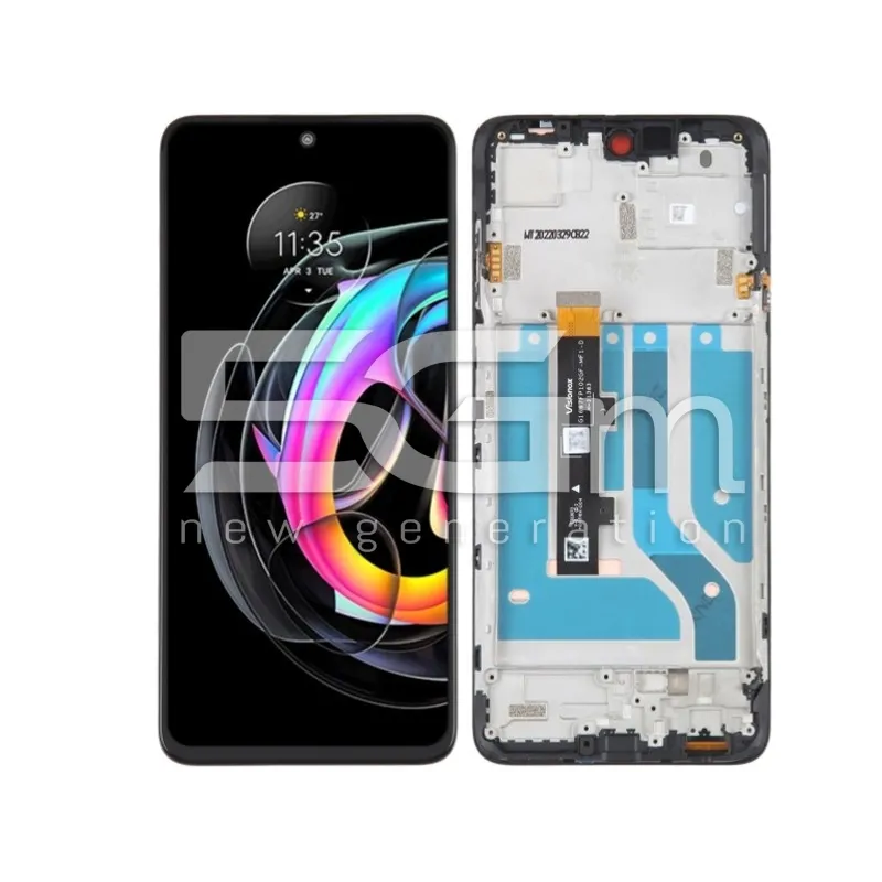 Ecran Tactil + Ramă Neagră Motorola Edge 20 Lite 5G (PULLED) | 5G-M