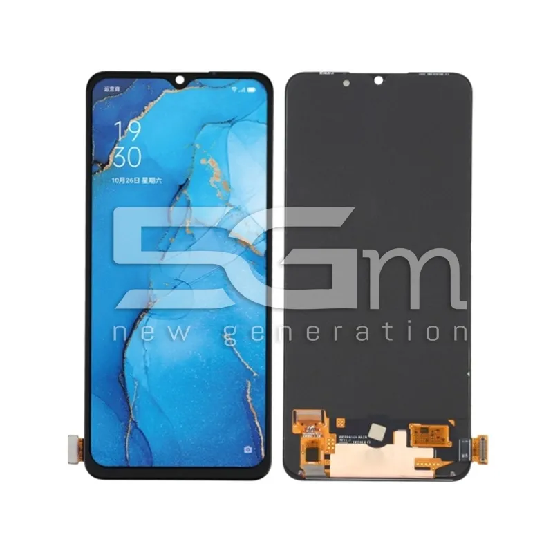 OPPO A91/Reno 3/Find X2 Lite Kijelző Érintő Fekete (PULLED) | 5G-M