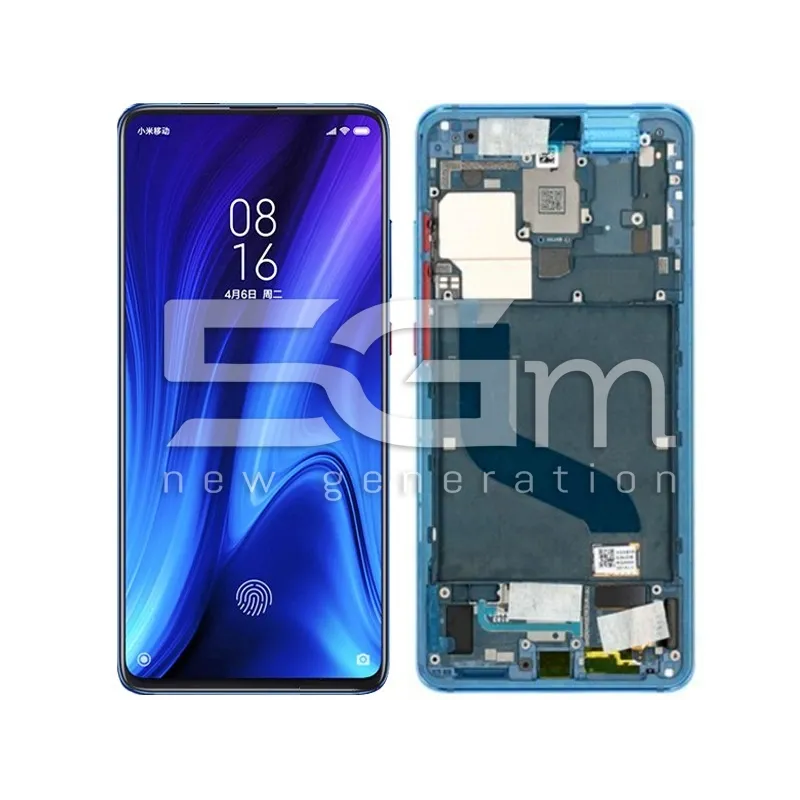 Display Touch + Frame Blu Xiaomi Mi 9T - Mi 9T Pro (OLED) | Loja Online 5G-M