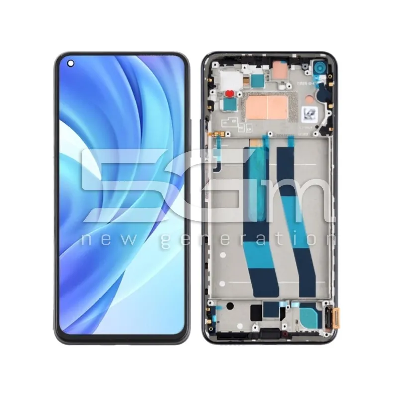 Écran Tactile + Cadre Truffle Black Xiaomi Mi 11 Lite (Pulled) | 5G-M