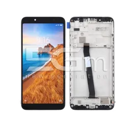 Тъчскрийн дисплей Черен + Рамка Xiaomi Redmi 7A (IPS) | Онлайн магазин 5G-M