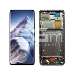Xiaomi Mi 11 Ultra 5G / 11 Pro Kijelző + Keret Ceramic Black | 5G-M