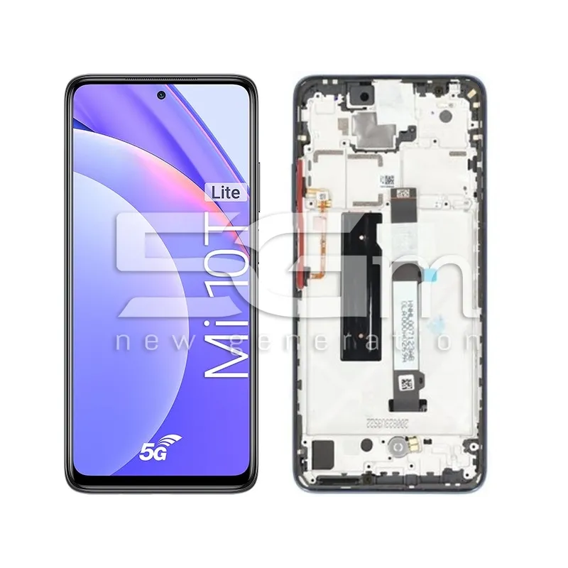 Display Touch + Frame Pearl Grey Xiaomi MI 10T Lite - Redmi Note 9 Pro 5G (IPS) | Store Online 5G-M