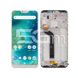 Дисплей Тъч + Рамка Бял Xiaomi Redmi 6 Pro - Mi A2 Lite | 5G-M