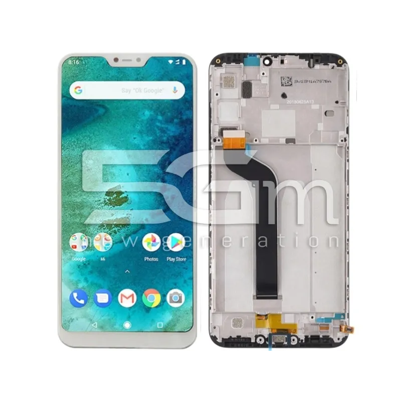 Display Touch + Frame Bianco Xiaomi Redmi 6 Pro - Mi A2 Lite | Store Online 5G-M