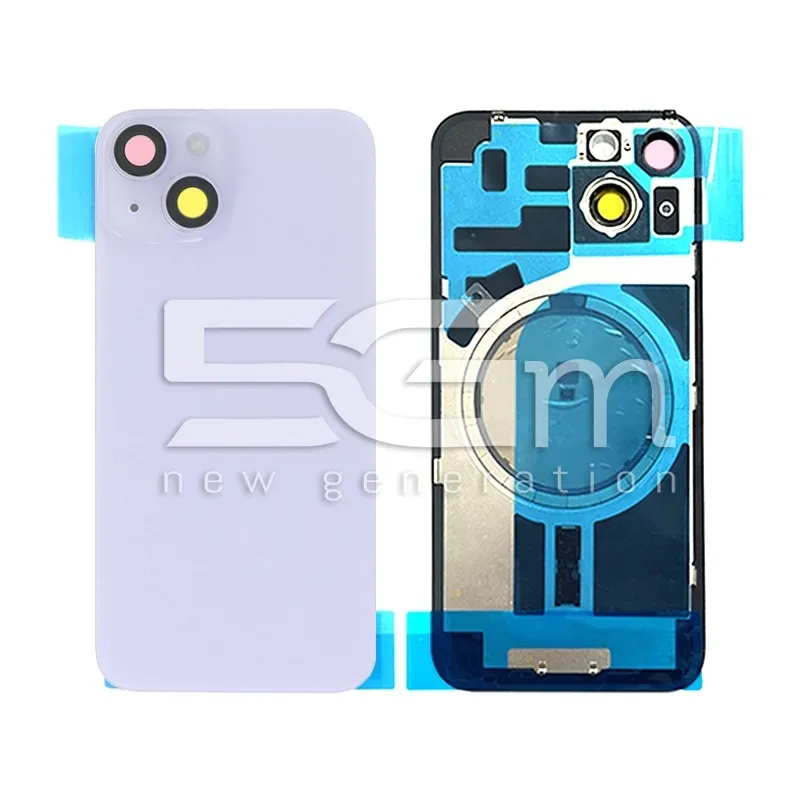 Retro Cover Purple + Holder + Magnetism Ring iPhone 14 No Logo | Store Online 5G-M