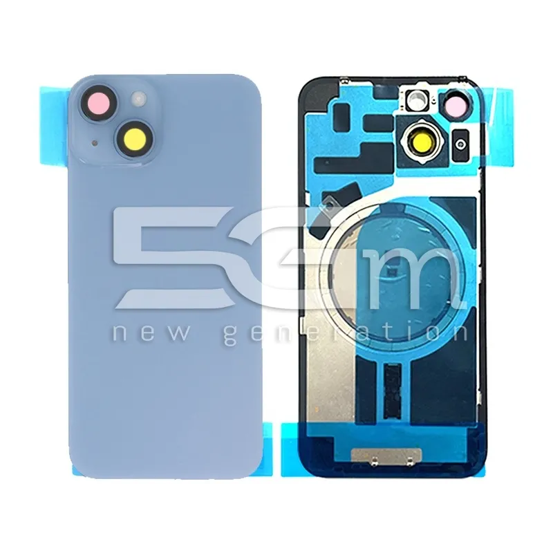 Retro Cover Blue + Holder + Magnetism Ring iPhone 14 No Logo | Store Online 5G-M