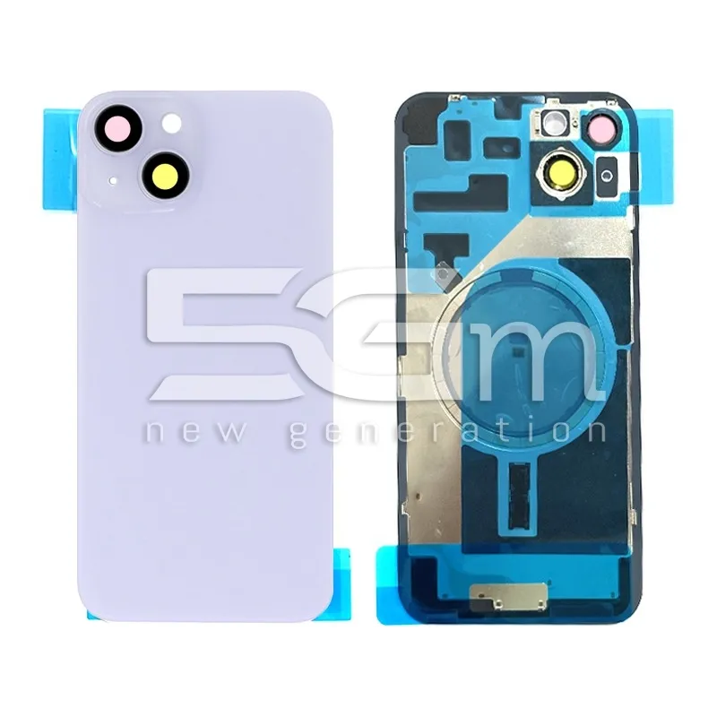 Retro Cover Purple + Holder + Magnetism Ring iPhone 14 Plus No Logo | Store Online 5G-M