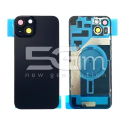 iPhone 14 Plus Achtercover Midnight + Houder + Magneetring Zonder Logo | 5G-M