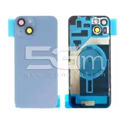 Achterkant Cover Blauw + Houder + Magneet Ring iPhone 14 Plus | 5G-M